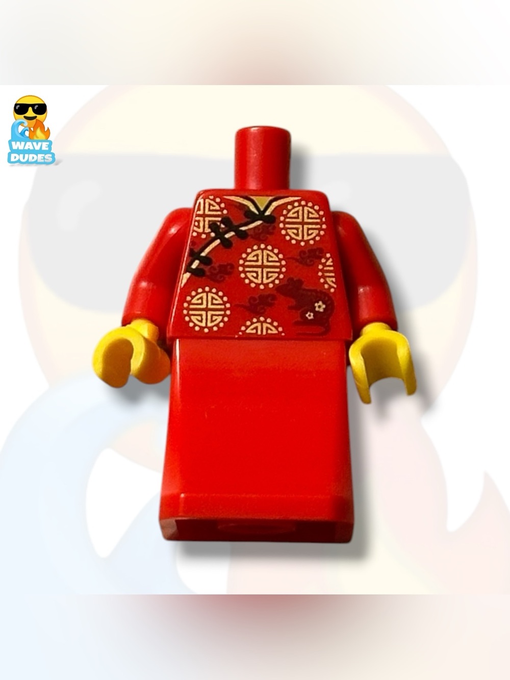 Lego Chinese New Year Year Of The Rat Minifigure Torso & Curved Skirt